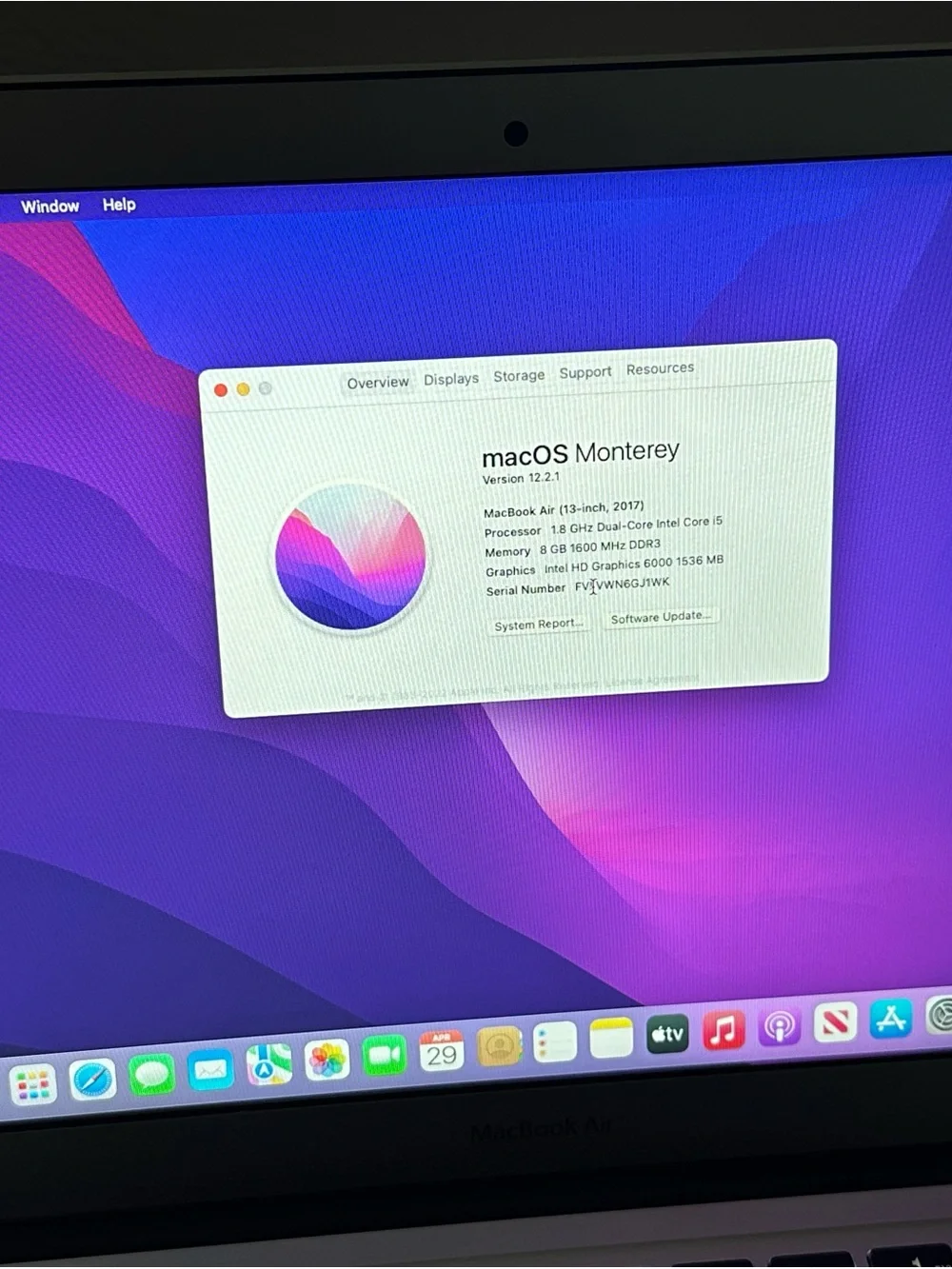 Apple MacBook Air 13 inch in Silver from 2017